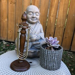 Vintage Gold-toned 4 Strand Box Chain Necklace